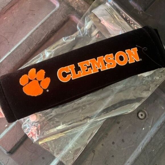 Clemson Tigers Seatbelt Pads Shoulder Protector *New* - Picture 7 of 10